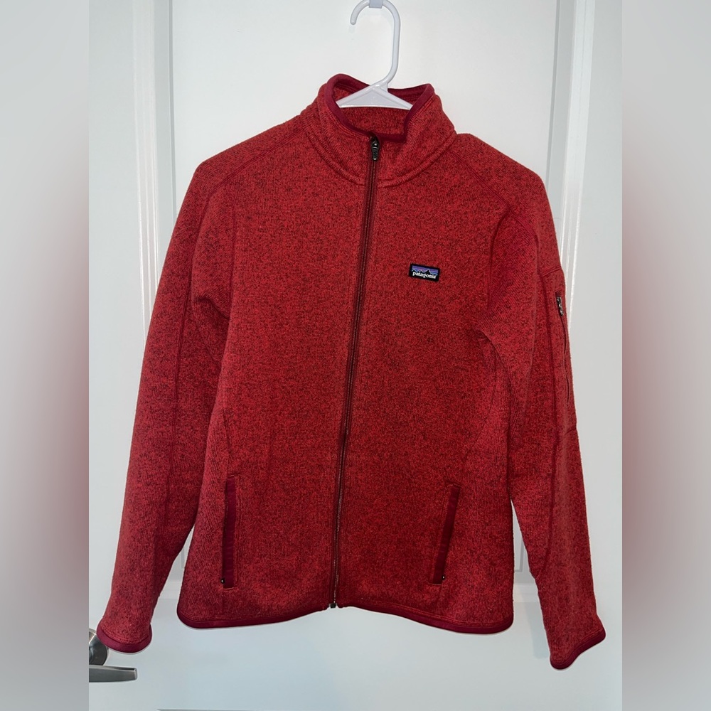 Patagonia Women’s Burnt Red Full-Zip Fleece Jacket